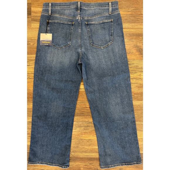 Joe's Jeans the Blake High-Rise Wide Leg Non-Distressed Crop, 34, Blue - Picture 4 of 6